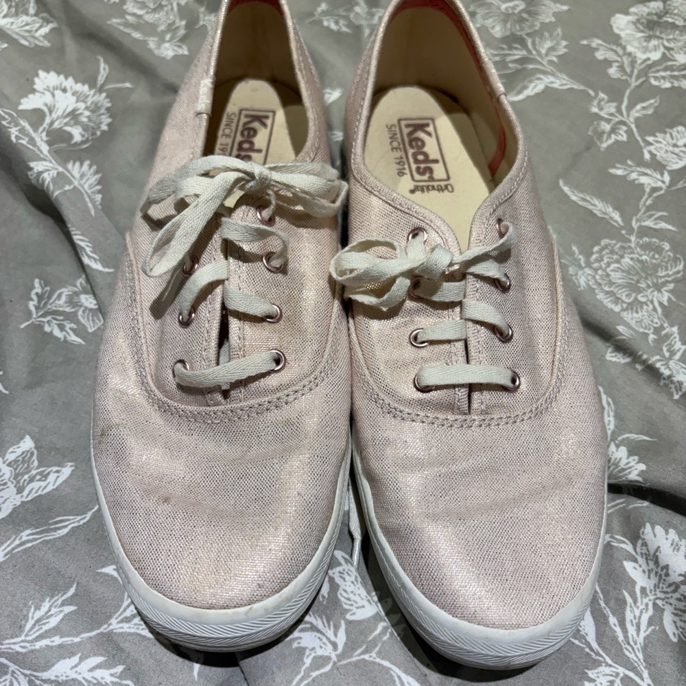 Keds classic sneakers light pink sparkle 9